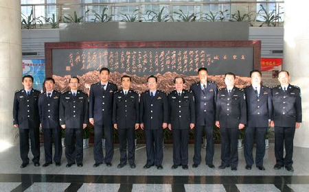 首都机场检验检疫局领导班子成员到北京边检总