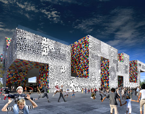 Le pavillon plein de prestige de la République de Corée