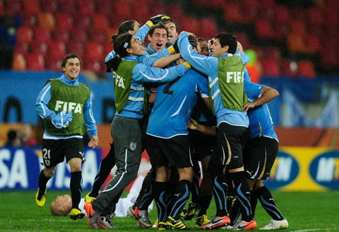 Uruguay vence República de Corea cuartos final mundial 2010 5