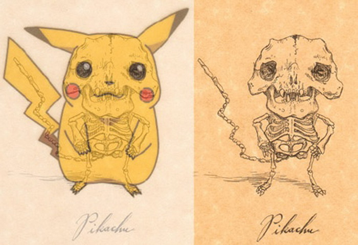 Estrellas de dibujos animados en el esqueleto 1
