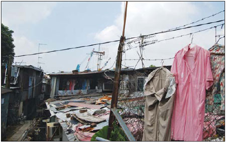 A corner of Cha Kwo Ling in eastern Kowloon that is home to 3,000 people. The area has long been a major settlement for the Hakka ethnic group and mainland migrants.