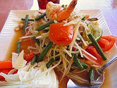 Som tam, one of the top 50 world's most delicious foods by China.org.cn.