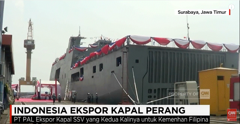印尼向菲律宾交付第二艘坞登