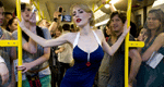 Fashion show in Berlin's subway