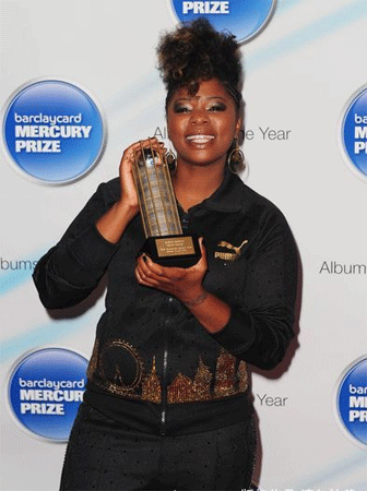 London rapper Speech Debelle won the Mercury Music Prize for the best British album of the year, London, September 8, 2009. 