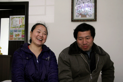 Xu Xingzhi (L) and her husband Ma Furun tell how they have rebuilt their lives after the 2008 Sichuan earthquake destroyed their home. 