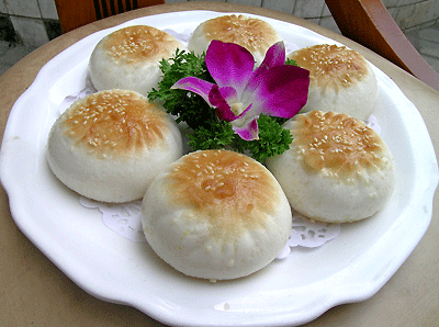 Pan-fried bun stuffed with pork, one of the 'top 10 most famous Shanghai snacks' by China.org.cn.