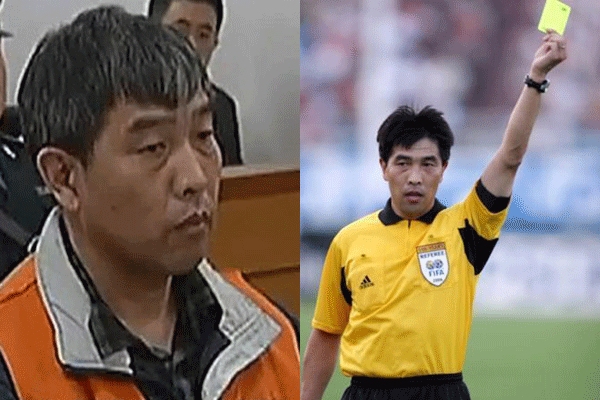 Lu Jun, former 'Gold Whistle' who had officiated in World Cup and Olympic matches.