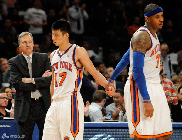 The Carmelo Anthony-Jeremy Lin dynamic needs work, especially when it comes to shot-distribution and defense.   