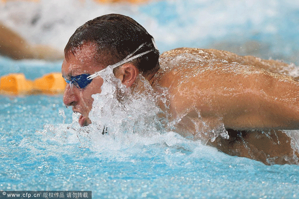 Ian Thorpe of Australia swims the butterfly leg in the Men's 100m Individual Medley heats during day one of the 2011 FINA World Cup at Singapore Sports School on November 4, 2011 in Singapore.