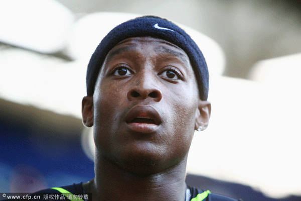 Mike Rodgers of the United States of America checks his time after competing during the Mens 100m heats during the IAAF Golden Gala at the Stadio Olimpico on July 11, 2008 in Rome, Italy. 