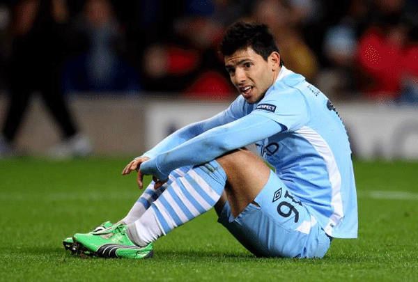  Sergio Aguero. [File photo]