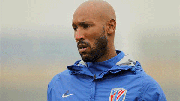 Nicolas Anelka in the training session.