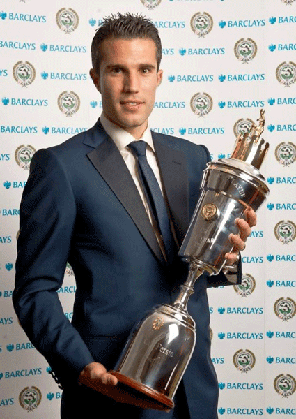  Robin van Persie was named the English Professional Footballers' Association player of the year.
