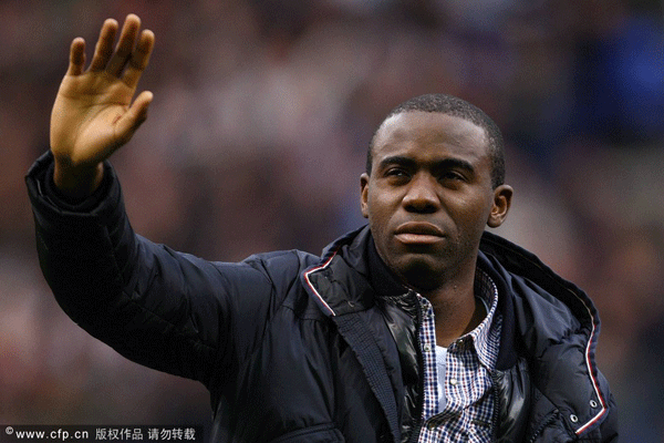  Fabrice Muamba makes an emotional return at the Reebok Stadium.