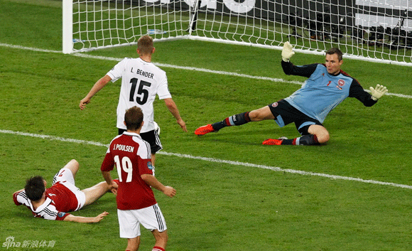  Lars Bender's goal secured Germany's win and a spot in last 8 for Low's side.