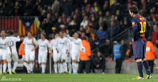  Lionel Messi looked dejected as Madrid cruised past Barcelona.