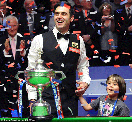 O'Sullivan won his fourth world title in 2012 when he beat Ali Carter in the final.