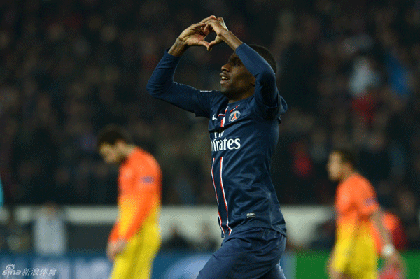  Paris St Germain's Blaise Matuidi hit a fine qualiser with the last kick of the game.