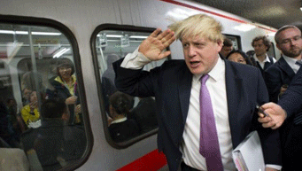 London mayor rides Beijing subway
