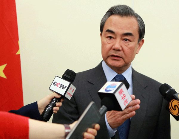 'The deployment of the THAAD system by the US goes far beyond the defense needs of the Korean Peninsula and the coverage would mean it will reach deep into the Asian continent,' Foreign Minister Wang Yi said. [Photo/China Daily]