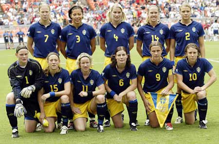 2007女足世界杯参赛队巡礼--瑞典女足