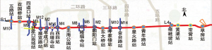 地铁6号线可换乘13条地铁 共设15个换乘点(图) 地铁6号线可换乘13条地铁 共设15个换乘点(图)
