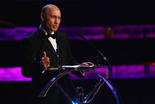 图文-劳伦斯体育奖颁奖典礼普京在现场发表感言