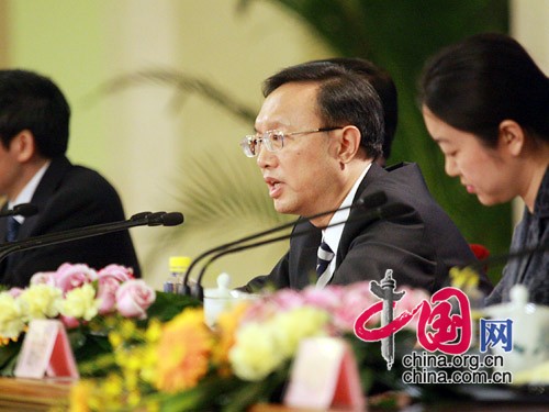 外交部部长杨洁篪回答记者提问 中国网 王锐
