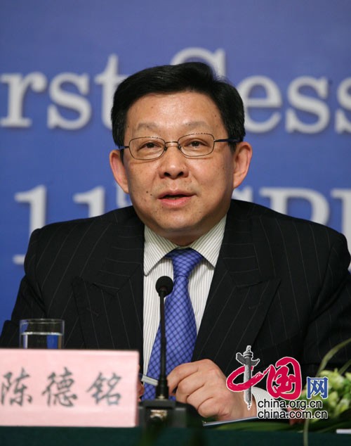 商务部部长陈德铭回答记者提问 中国网 赵娜