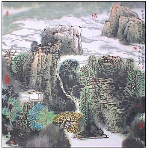 (祥云祥水(国画))