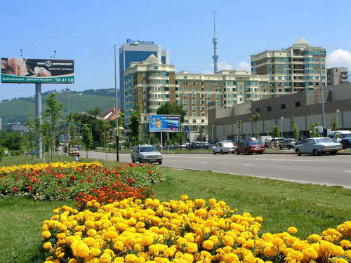 北京奥运会境外火炬传递城市--阿拉木图