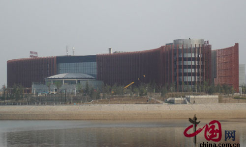 正在建设中的浐灞生态区