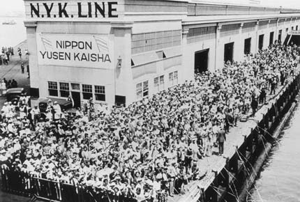 1932年8月17日,奥运会结束时,运动员离开洛杉矶的场景