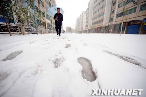 遭遇強冷空氣襲擊 中國多地谷雨季節(jié)迎降雪[組圖]