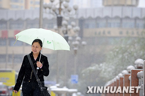 遭遇強冷空氣襲擊 中國多地谷雨季節(jié)迎降雪[組圖]