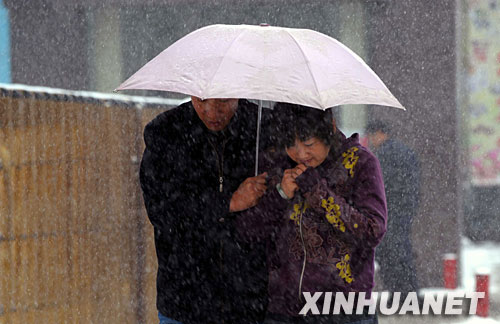 遭遇強冷空氣襲擊 中國多地谷雨季節(jié)迎降雪[組圖]