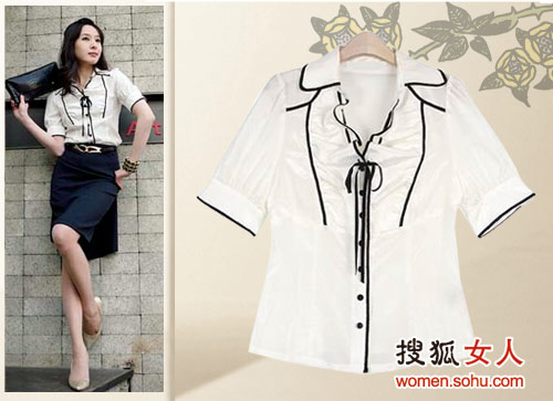 服飾消費：10款OL必備的韓式優雅小襯衫