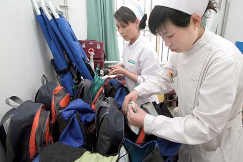 有我在，您别怕！ 在5.12地震发生后