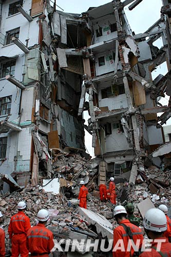 汶川大地震汉旺图片