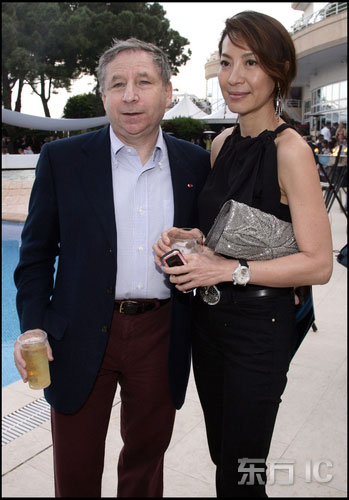 杨紫琼携手托德参加派对