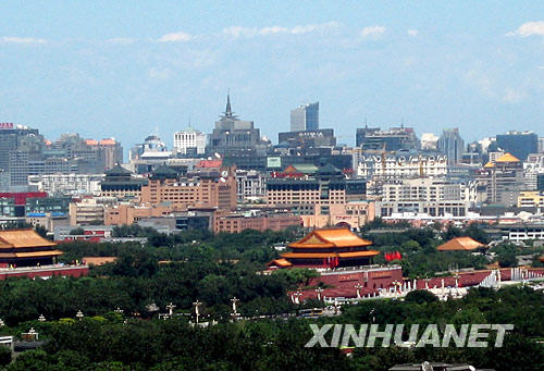 好天氣,藍天白雲,故宮,陽光,景山,拍攝照片,西直門,天空,新華社,皇帝