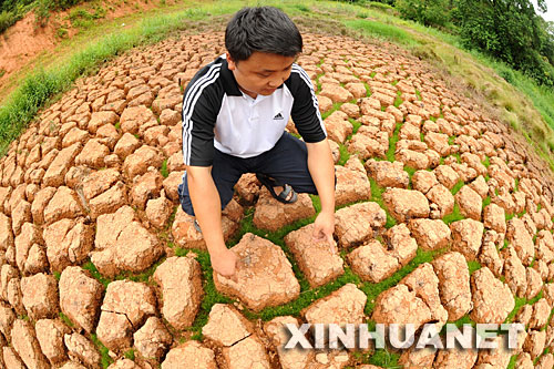 湖南遭遇旱情 32万人受灾[图]