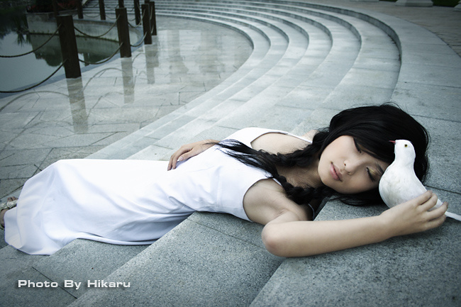 白衣清纯女孩生活写真