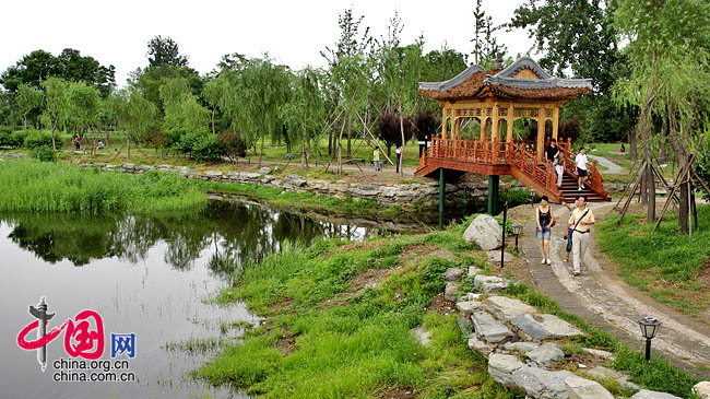 九州清晏指的是圆明园里建设的九处景观，喻示中华九州国泰民安 龙邦/摄影