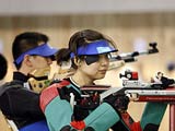 奥运射击赛场模拟首金产生全过程[组图]