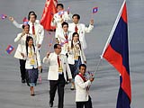 老挝奥运代表团入场