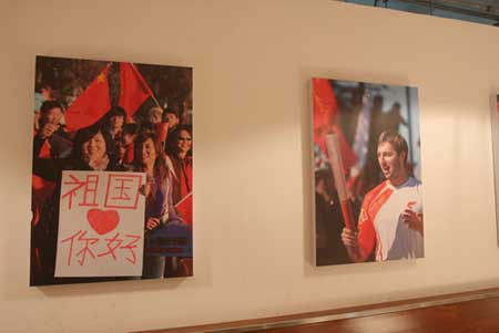 北京奥运会火炬接力图片展