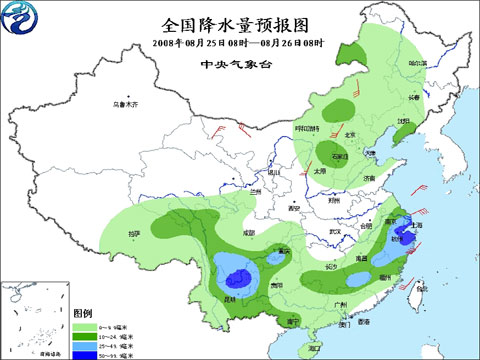 未来三天江南西南局地将有暴雨 华北大部有大雨