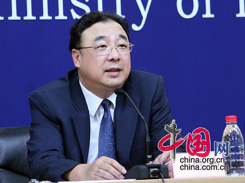 衛生部副部長馬曉偉發言　　攝影：中國網 楊佳